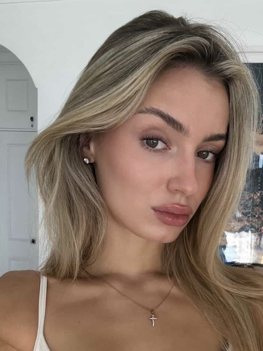 Client photo after her lash lift