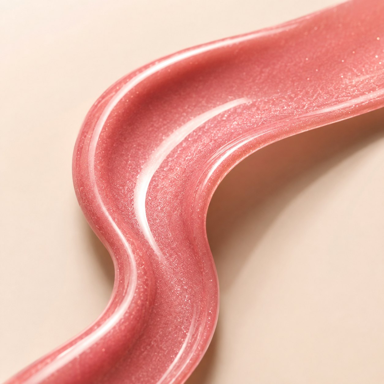 Glossy lip colour swatch
